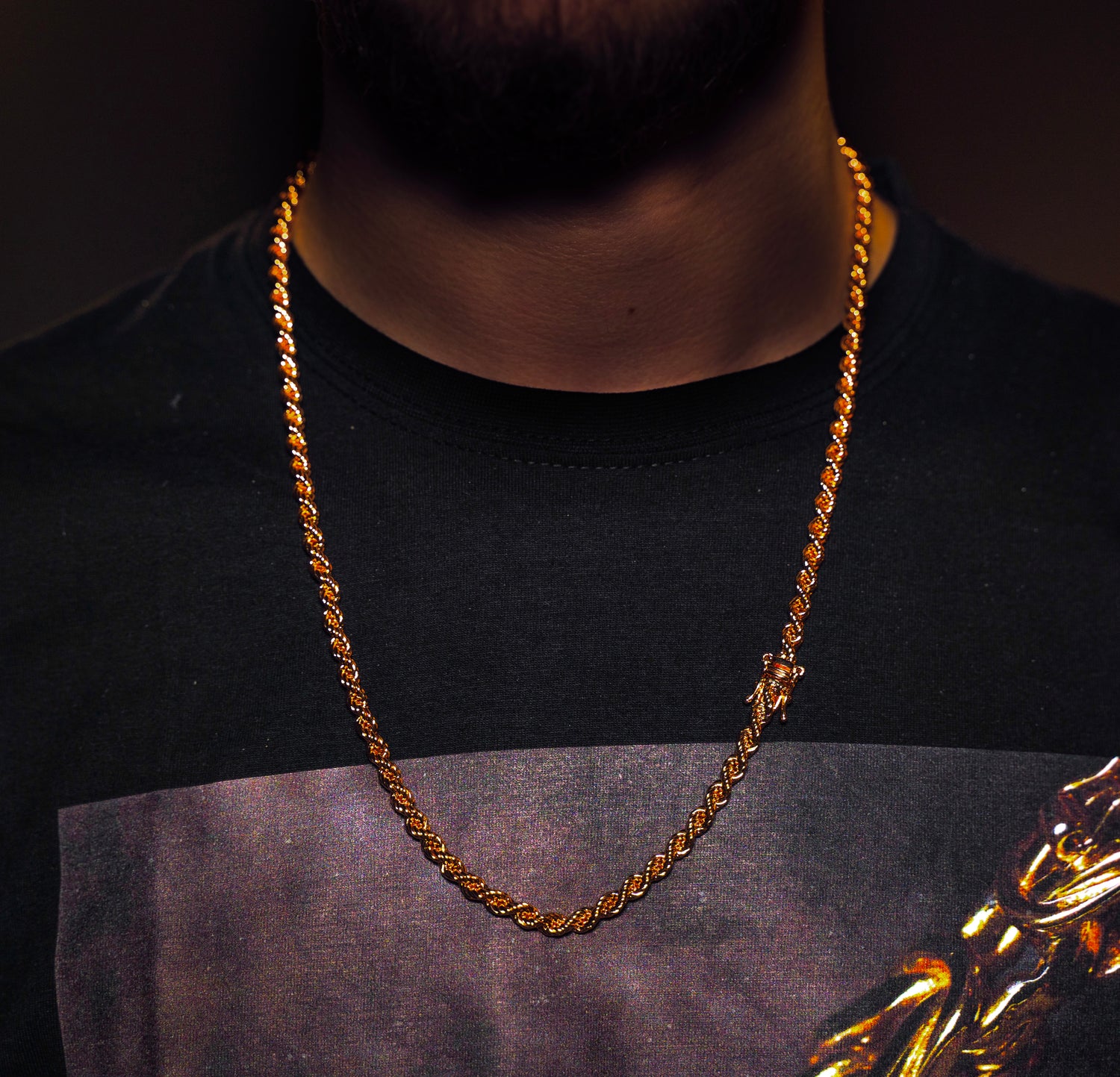 Cordell Halsband 4mm - 18K Guldpläterad - Kejsar