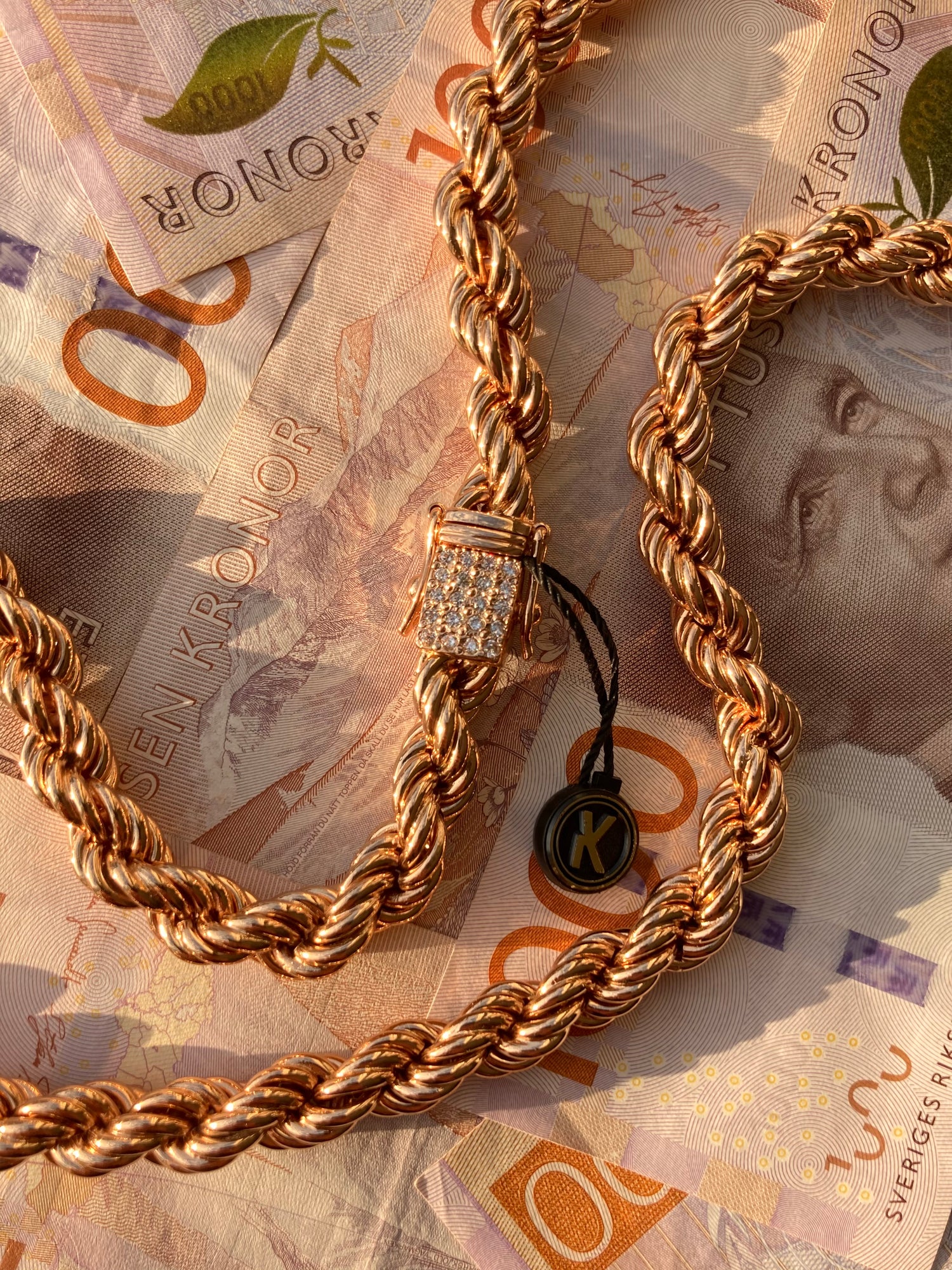 Cordell Halsband 10mm - 18K Guldpläterad - Kejsar