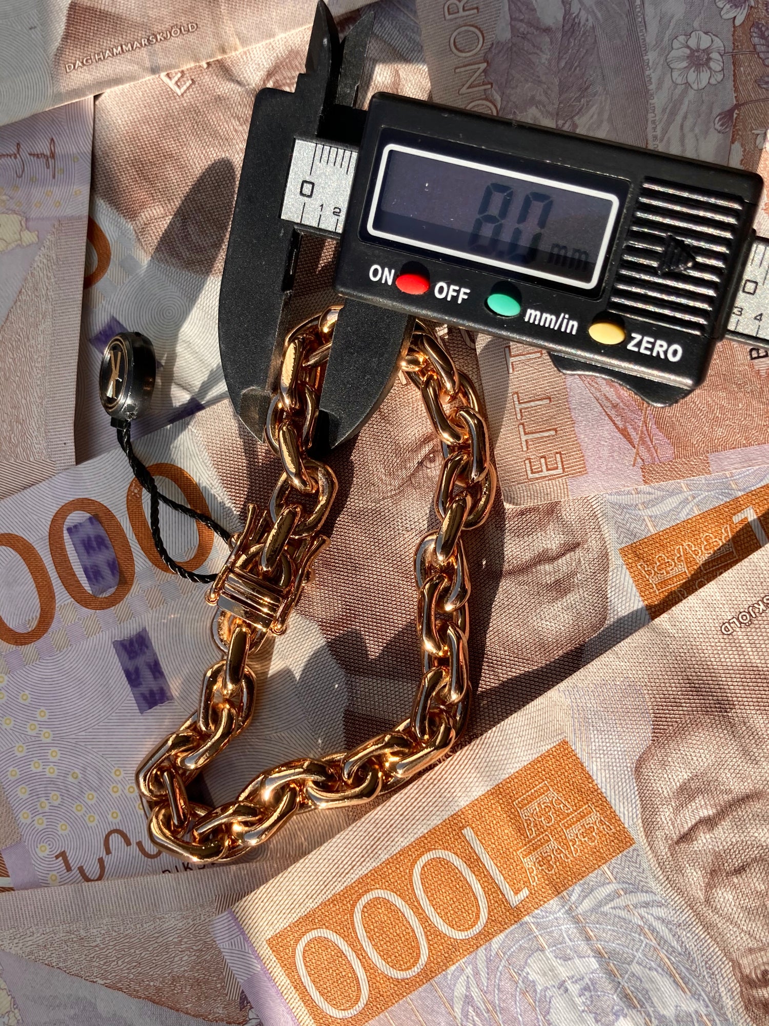 Ankarlänk Armband 8mm - 18K Guldpläterad - Kejsar