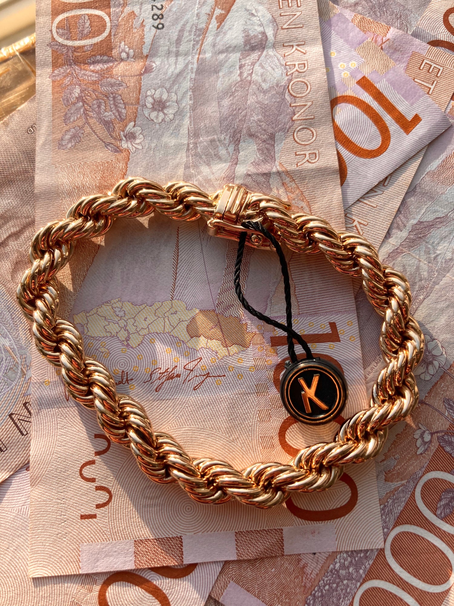 Cordell Armband 8mm - 18K Guldpläterad - Kejsar