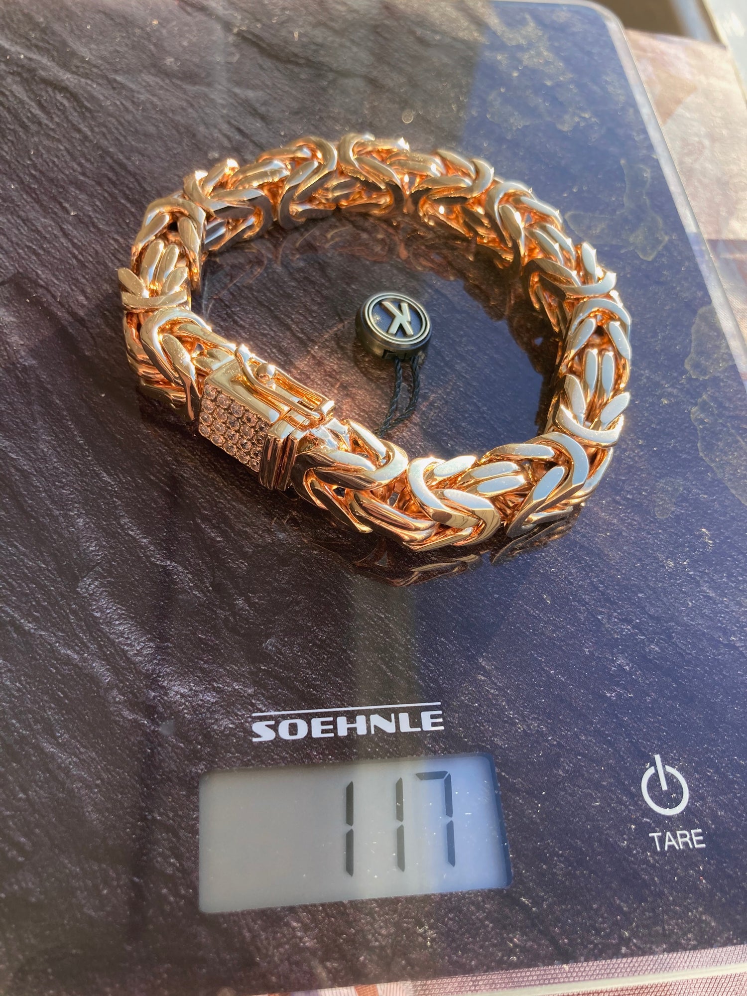Kejsarlänk Armband 10mm - 18K Guldpläterad - Kejsar
