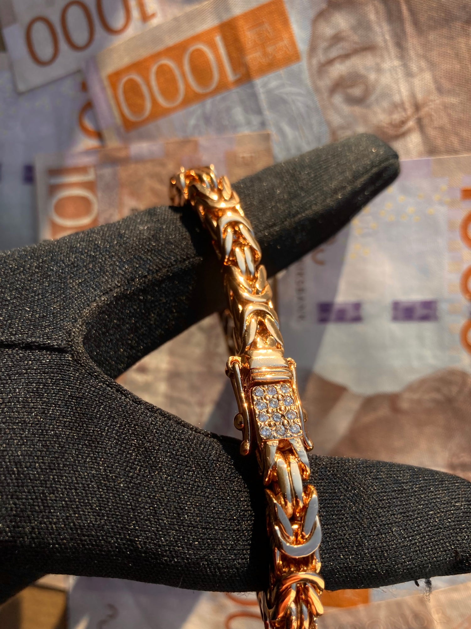 Kejsarlänk Armband 6mm - 18K Guldpläterad - Kejsar