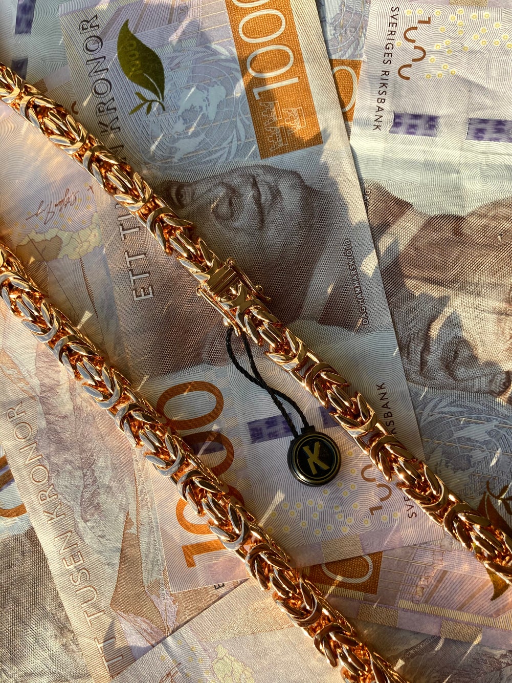Kejsarlänk Halsband 8mm - 18K Guldpläterad - Kejsar