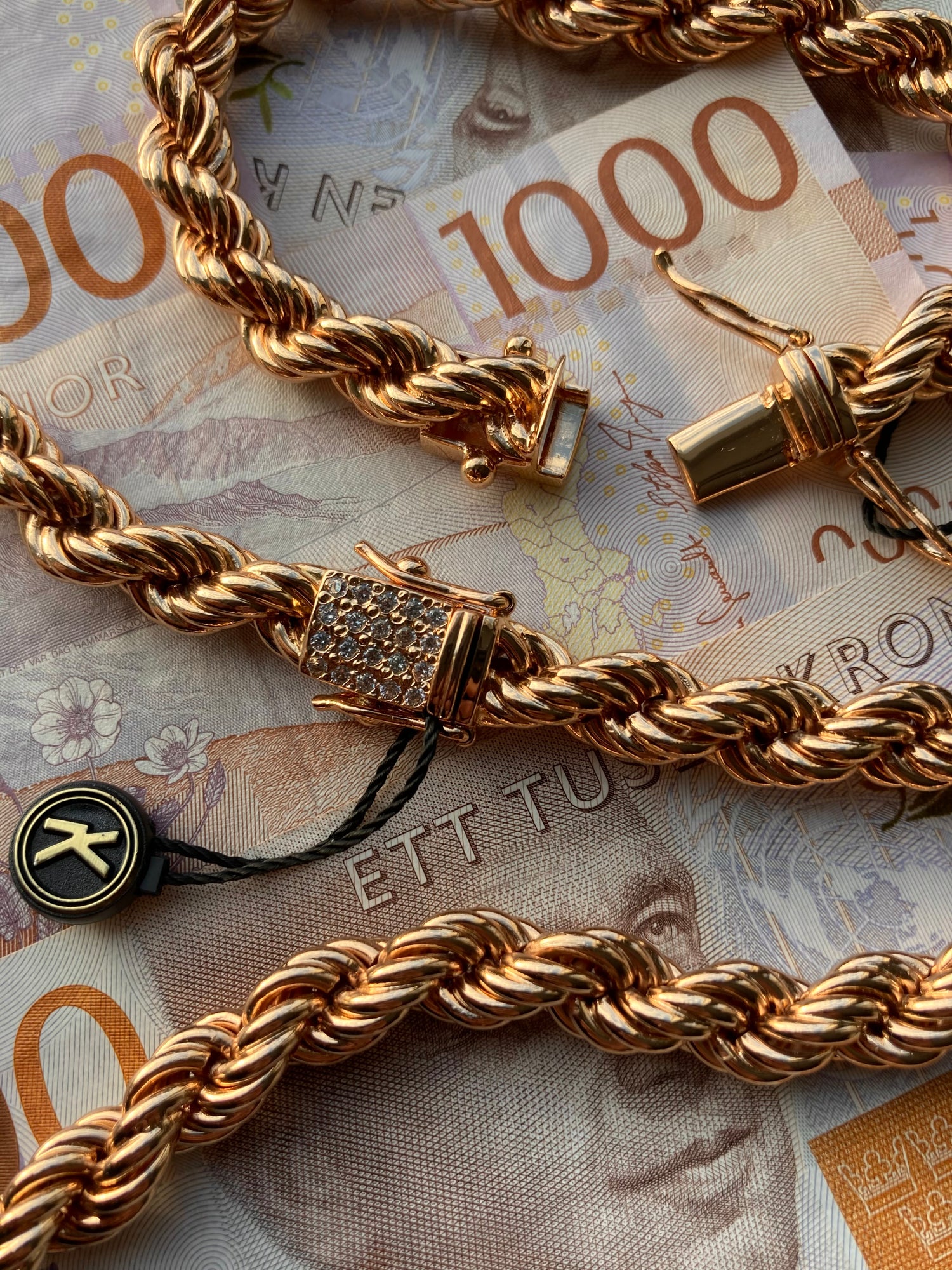 Cordell Halsband 10mm - 18K Guldpläterad - Kejsar