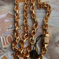Ankarlänk Halsband 8mm - 18K Guldpläterad - Kejsar