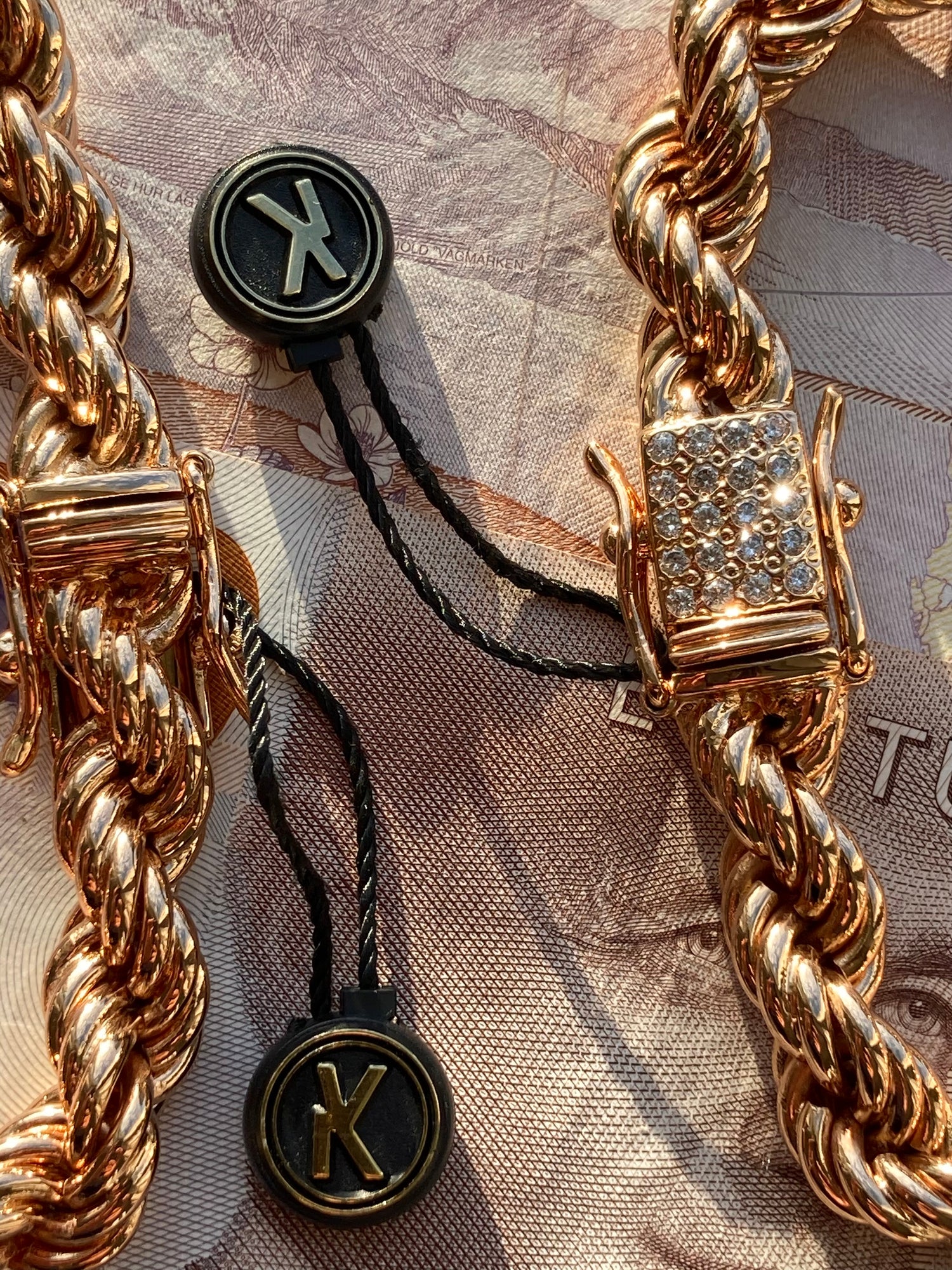 Cordell Halsband 10mm - 18K Guldpläterad - Kejsar