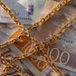 Ankarlänk Halsband 4mm - 18K Guldpläterad - Kejsar