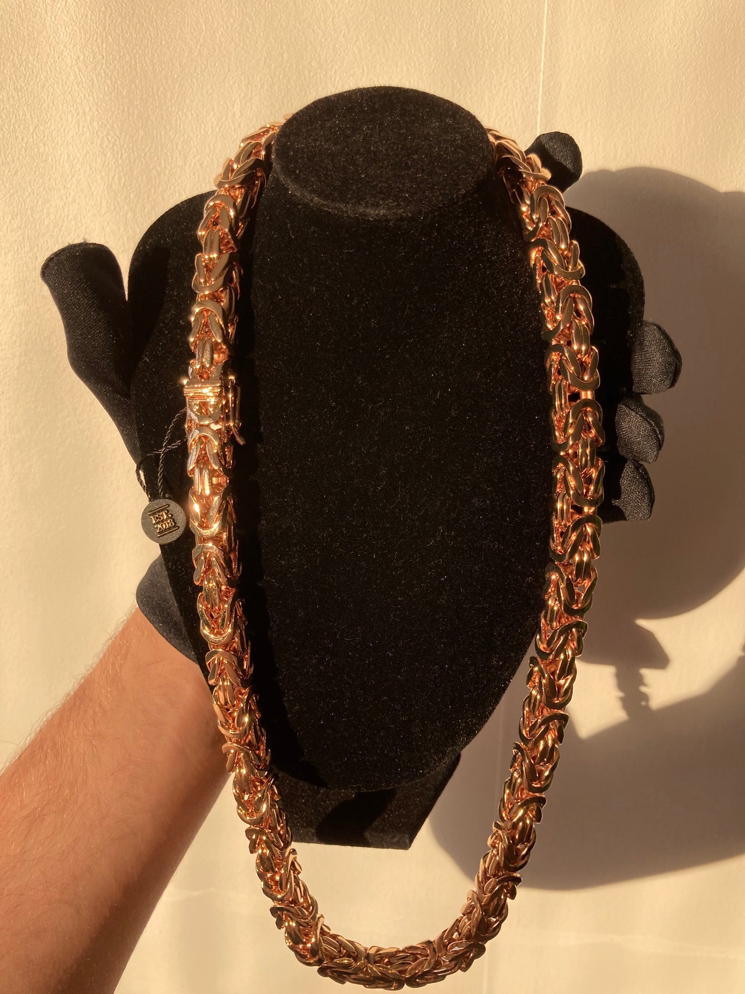 Kejsarlänk Halsband 10mm - 18K Guldpläterad - Kejsar