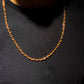 Ankarlänk Halsband 4mm - 18K Guldpläterad - Kejsar