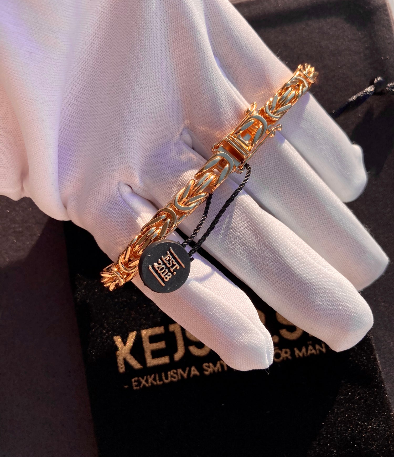Kejsarlänk Armband 6mm - 18K Guldpläterad - Kejsar