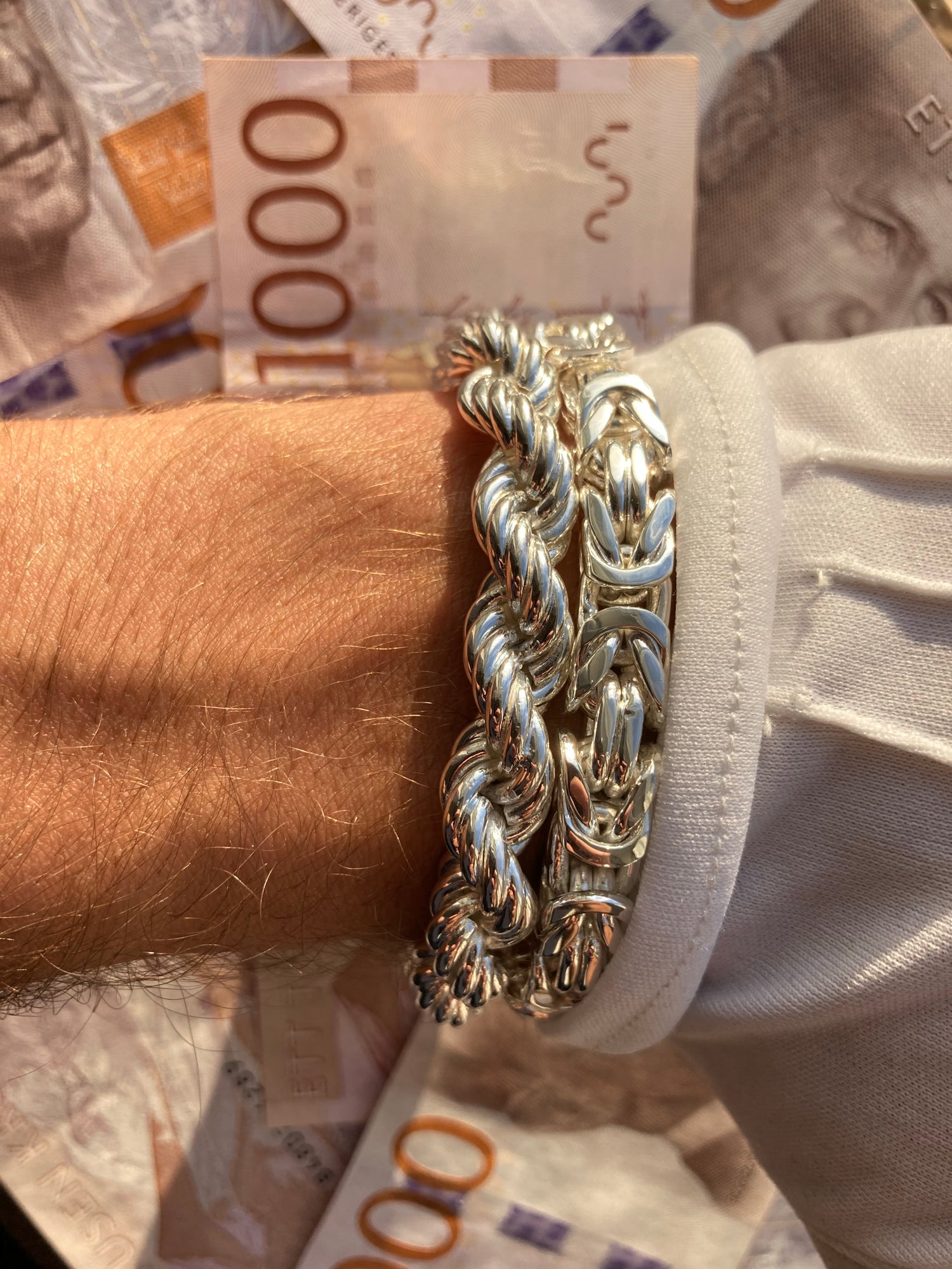 Cordell Armband 10mm - 925 Silver - Kejsar