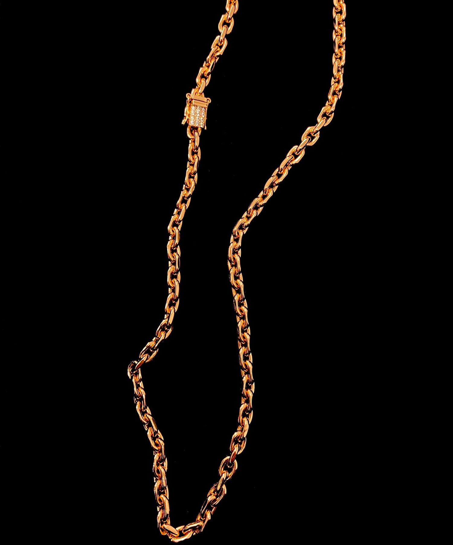 Ankarlänk Halsband 6mm - 18K Guldpläterad - Kejsar