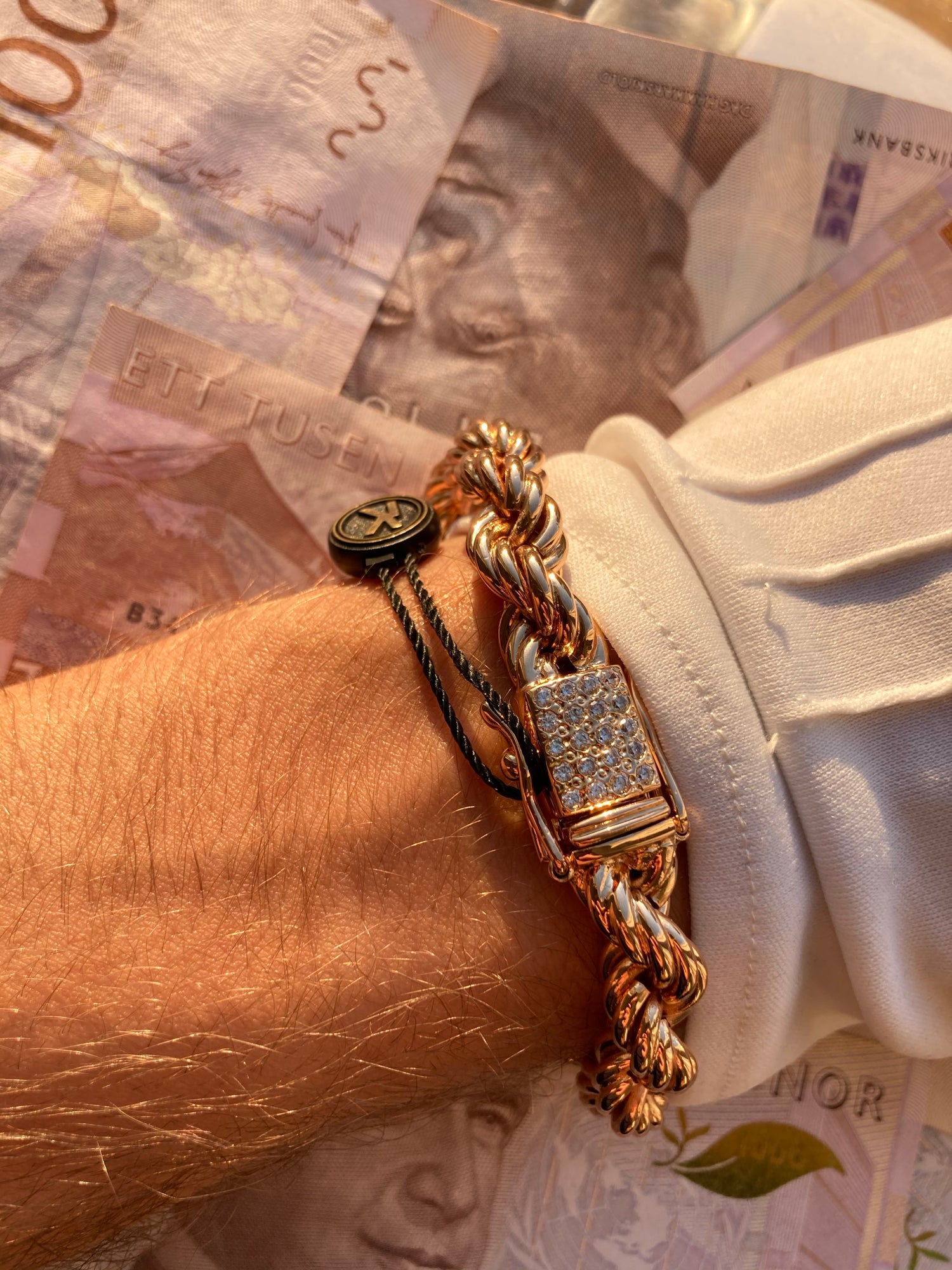 Cordell Armband 10mm - 18K Guldpläterad - Kejsar